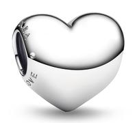 J.Fée 1 Pezzo Charms per Bracciali Ciondoli per Collane in 925 Argento Sterling, Ciondoli a Braccialetti, Adatto a Braccialetti e Collane, Ciondolo Forma di Cuore in Argento, Regalo Donna