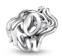 J.Fée 1 Pezzo Charms per Bracciali Ciondoli per Collane in 925 Argento Sterling, Ciondoli Braccialetti, Adatto a Braccialetti e Collane, Ciondolo a Forma di Elefante Traforato, Regalo Donna