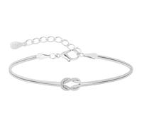 J.Fée 1PC Bracciali Coppia Bracciale Amicizia Bracciale Donna Argento 925 Bracciali Amicizia Donna, Braccialetti Nodo D'amore, Regali di Coppia, Regalo Amica, Regalo Fidanzato,San Valentino Per Lei