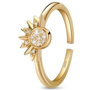 J.Fée Anelli Sole e Luna Anello Sole e Luna Set Anelli Donna Set Donna Anello Argento 925 Argento 925 Regolabile