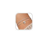J.Fée Bracciale con Iniziali per Donna, Bracciale Donna Argento 925 e Bracciali Donna Oro 14K,Regalo Donna Regalo Amica Regali per Lei