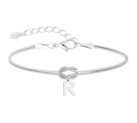 J.Fée Bracciale Donna Argento 925 Con Iniziali, Bracciale Nodo Bracciali Eternal Infinity, Bracciali Donna 26 Lniziale A-Z, Regalo Signora Regalo Amica R