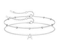 J.Fée Bracciale Donna con Iniziali Bracciale Iniziali Bracciali Donna Argento 925 Bracciali Argento,Regalo Donna Regalo Amica Regali Fidanzata A