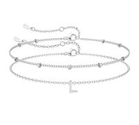 J.Fée Bracciale Donna con Iniziali Bracciale Iniziali Bracciali Donna Argento 925 Bracciali Argento,Regalo Donna Regalo Amica Regali Fidanzata L