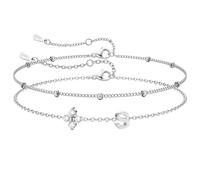 J.Fée Bracciale Donna con Iniziali Bracciale Iniziali Bracciali Donna Argento 925 Bracciali Argento,Regalo Donna Regalo Amica Regali Fidanzata S