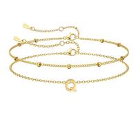 J.Fée Bracciale Donna con Iniziali Bracciale Oro Bracciali Donna Oro Bracciali Donna Iniziale,Regalo Donna Regalo Amica Regali Fidanzata Q