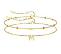 J.Fée Bracciale Donna con Iniziali Bracciale Oro Bracciali Donna Oro Bracciali Donna Iniziale,Regalo Donna Regalo Amica Regali Fidanzata M