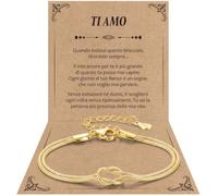 J.Fée Bracciali Coppia, Nodo Bracciale Argento 925, Ragazza Regalo Coppia