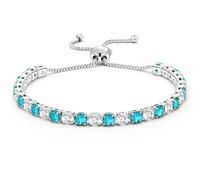 J.Fée Regali Per Lei Regalo Donna, Tennis Bracciale Donna Argento 925 Bracciale Argento 925 Bracciali Tennis Gioielli Regalo Per Lei,98