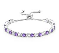 J.Fée Regali Per Lei Regalo Donna, Tennis Bracciale Donna Argento 925 Bracciale Argento 925 Bracciali Tennis Gioielli Regalo Per Lei,01