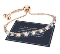 J.Fée Regalo Donna, Bracciale Donna Argento 925 Bracciale Tennis Bracciali Argento 925 Gioielli Regali Per Lei Regalo Mamma,4MM