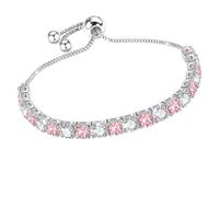 J.Fée Regalo per Lei Regalo Donna, Bracciale Donna Argento 925 con 5A Sparkle Zircone Bracciale Tennis Bracciali Argento Bracciali Donna Argento Gioielli Donna Regali Donna per Mamma Lei