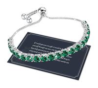 J.Fée Regalo per Lei Regalo Donna, Bracciale Donna Argento 925 con 5A Sparkle Zircone Bracciale Tennis Bracciali Argento Bracciali Donna Argento Gioielli Donna Regali Donna per Mamma Lei