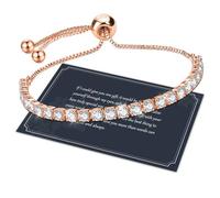 J.Fée Regalo per Lei Regalo Donna, Bracciale Donna Argento 925 con 5A Sparkle Zircone Bracciale Tennis Bracciali Argento Bracciali Donna Argento Gioielli Donna Regali Donna per Mamma Lei