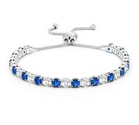 J.Fée Regalo per Lei Regalo Donna, Bracciale Tennis Bracciale Donna Argento 925 con 5A Sparkle Zircone Bracciali Argento Regali per Mamma Amica Lei