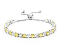 J.Fée Regalo per Lei Regalo Donna, Bracciale Tennis Bracciale Donna Argento 925 con 5A Sparkle Zircone Bracciali Argento Regali per Mamma Amica Lei