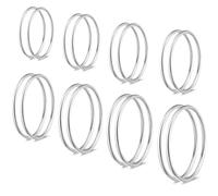 J.Fée Set Anelli Donna Acciaio Inossidabile, Anello Donna Argento Set Anelli Acciaio Inossidabile Anello Argento, Regalo Compleanno Regalo per Lei,16Pcs