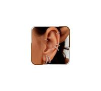 J.Fée Set Orecchini Donna Argento 925, Helix Piercing Orecchio Set Orecchini Argento 925, Regalo Donna Regalo Festa Della Mamma Regalo Mamma, 6Pcs