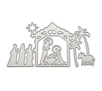 -J Fustelle Stencil Stencil Modello Scrapbooking Goffratura Goffratura Stencil Stencil, per Sizzix Big Shot/Cuttlebug/e altre punzonatrici (G)