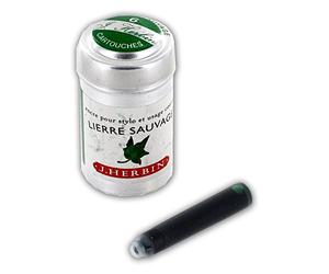 J. Herbin la perle des Encres cartucce di inchiostro per penna stilografica, confezione da 6 Lierre Sauvage