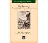 J. Herman Mme Riccoboni, Romanciere, Epistoliere, Traductrice (Tascabile)