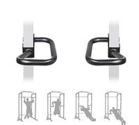 J-Hook Dip Bar Attacchi per Power Cage da 5,1 x 5,1 cm, supporto per squat in acciaio massiccio per bilanciere, set di 2-1 '' foro di fissaggio per Power Rack