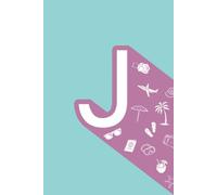J: Initial Monogram Personal Letter alphabet Journal, Pastel color, Vacay mode on, Personalized Lined Notebook For Kids, Boys and Girls, Men and Women ... Soft Cover Diary, 120 Pages, size 6x9 inch.