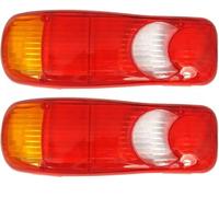 J/J 2 LENTI FANALI POSTERIORI DX SX Plastiche Coperchio luci Posteriori per Camion Rimorchio