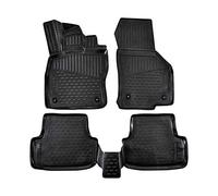 J&J AUTOMOTIVE | 3D Tappeti Tappetini Auto In TPE Gomma Su Misura Per Golf 7 VII 2012-2019, Con Bordo Alto, Nero, Antiscivolo, Inodore