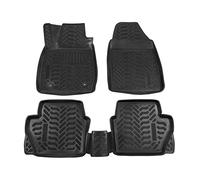 J&J AUTOMOTIVE | 3D Tappeti Tappetini Per Auto In TPE Gomma Premium Su Misura Per Fiesta 8 5-Porte Berlina dal 2018, Bordo di 4cm, Nero, Set 4 Pz