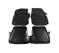 J&J Automotive | 3D Tappeti Tappetini Per Auto In TPE Gomma Premium Su Misura Per Focus 4 dal 2018, Bordo di 4cm, Nero, Inodore, Set 4 Pz