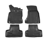 J&J AUTOMOTIVE | 3D Tappeti Tappetini Per Auto In TPE Gomma Premium Su Misura Per Q5 2008-2015, Con Bordo Rialzato Di 4 cm, Nero, Inodore, Set 4 Pezzi