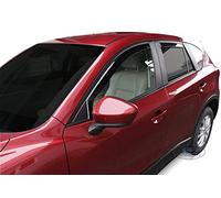 J&J Automotive | Deflettori D'Aria Antiturbo Per CX-5 2012-2017, Set di 4 Pz, Nero, Antivento, Antipioggia, Fume' Oscurati