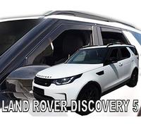 J&J Automotive | Deflettori D'Aria Antiturbo Per Discovery 5 V dal 2016, Set di 4 Pz, Nero, Antivento, Antipioggia, Fume' Oscurati