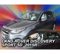 J&J Automotive | Deflettori D'Aria Antiturbo Per Discovery Sport dal 2014, Set di 4 Pz, Nero, Antivento, Antipioggia, Fume' Oscurati