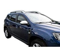 J&J Automotive | Deflettori D'Aria Antiturbo Per Duster 2017-2024, Set di 4 Pz, Nero, Antivento, Antipioggia, Fume' Oscurati