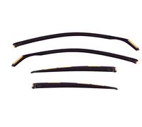 J&J Automotive | Deflettori D'Aria Antiturbo Per Golf 6 VI 5-Porte Berlina 2008-2013, Set di 4 Pz, Nero, Antivento, Antipioggia, Fume' Oscurati