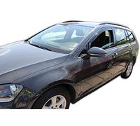 J&J Automotive | Deflettori D'Aria Antiturbo Per Golf 7 VII 5-Porte Berlina / 5-Porte SW Wagon 2012-2019, Set di 2 Pz, Nero, Antivento, Antipioggia
