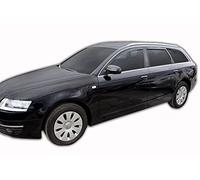 J&J AUTOMOTIVE Deflettori d'Aria per Audi A6 C6 Wagon 2004-2011, Set da 4 Pezzi, Nero Fumé Oscurato Heko