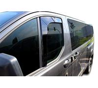 J&J AUTOMOTIVE Deflettori d'Aria per Ford Transit Custom 2012-2023, Set da 2 Pezzi, Nero Fumé Oscurato Heko