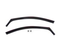 J&J AUTOMOTIVE | GP Deflettori d'Aria Antiturbo Adatti per Caddy 2003-2020, Set di 2 Pz, Nero, Antivento, Antipioggia, Fume' Oscurati, Aerodinamico