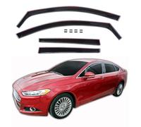 J&J AUTOMOTIVE | GP Deflettori d'Aria Antiturbo Adatti per Mondeo 5 V 5-Porte Berlina dal 2015, Set di 4 Pz, Nero, Antivento, Antipioggia