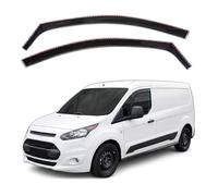 J&J AUTOMOTIVE GP Deflettori d'Aria per Ford Transit Connect 2014-2022, Set da 2 Pezzi, Antiturbo Antivento Antipioggia, Anteriore Nero fumé Oscurato
