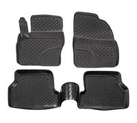 J&J AUTOMOTIVE | NORM 3D Tappeti Tappetini Auto In TPE Gomma Su Misura Per Focus 2 II 2005-2010, Kit di 4 Pezzi, Inodore, Nero, Antiscivolo