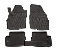 J&J AUTOMOTIVE | NORM 3D Tappeti Tappetini Auto In TPE Gomma Su Misura Per Grande Punto 2005-2018, Kit di 4 Pezzi, Inodore, Nero, Antiscivolo