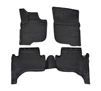 J&J AUTOMOTIVE | NORM 3D Tappeti Tappetini Auto In TPE Gomma Su Misura Per L-200 dal 2015, Kit di 4 Pezzi, Inodore, Nero, Antiscivolo