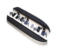 J&J Automotive | Pedane Laterale Sottoporta In Alluminio E Plastica ABS Per Freelander 2 2006-2014, 1 KIT, Materiale Di Montaggio Incluso