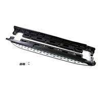 J&J Automotive | Pedane Laterale Sottoporta In Alluminio E Plastica ABS Per M-Class W166 2011-2015 / GLE 2012-2019, Materiale Di Montaggio Incluso