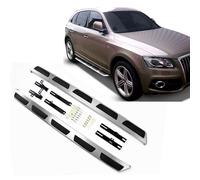 J&J AUTOMOTIVE Pedane Laterali per Audi Q5 2008-2012, Sottoporta Minigonne in Alluminio e Plastica ABS, Set Completo con Materiale di Montaggio Incluso