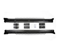 J&J AUTOMOTIVE Pedane Laterali per Chevrolet Captiva 2012-2018, Sottoporta Minigonne in Alluminio e Plastica ABS, Set Completo con Materiale di Montaggio Incluso